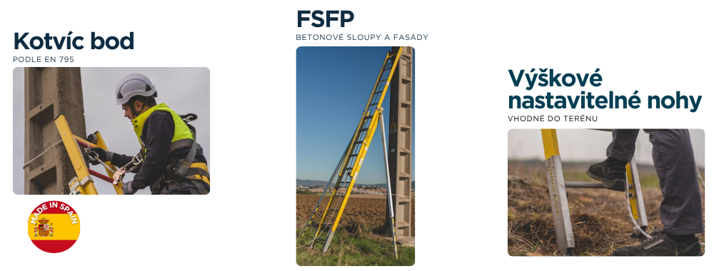 FSFP Celosklolaminatovy vysuvny zebrik